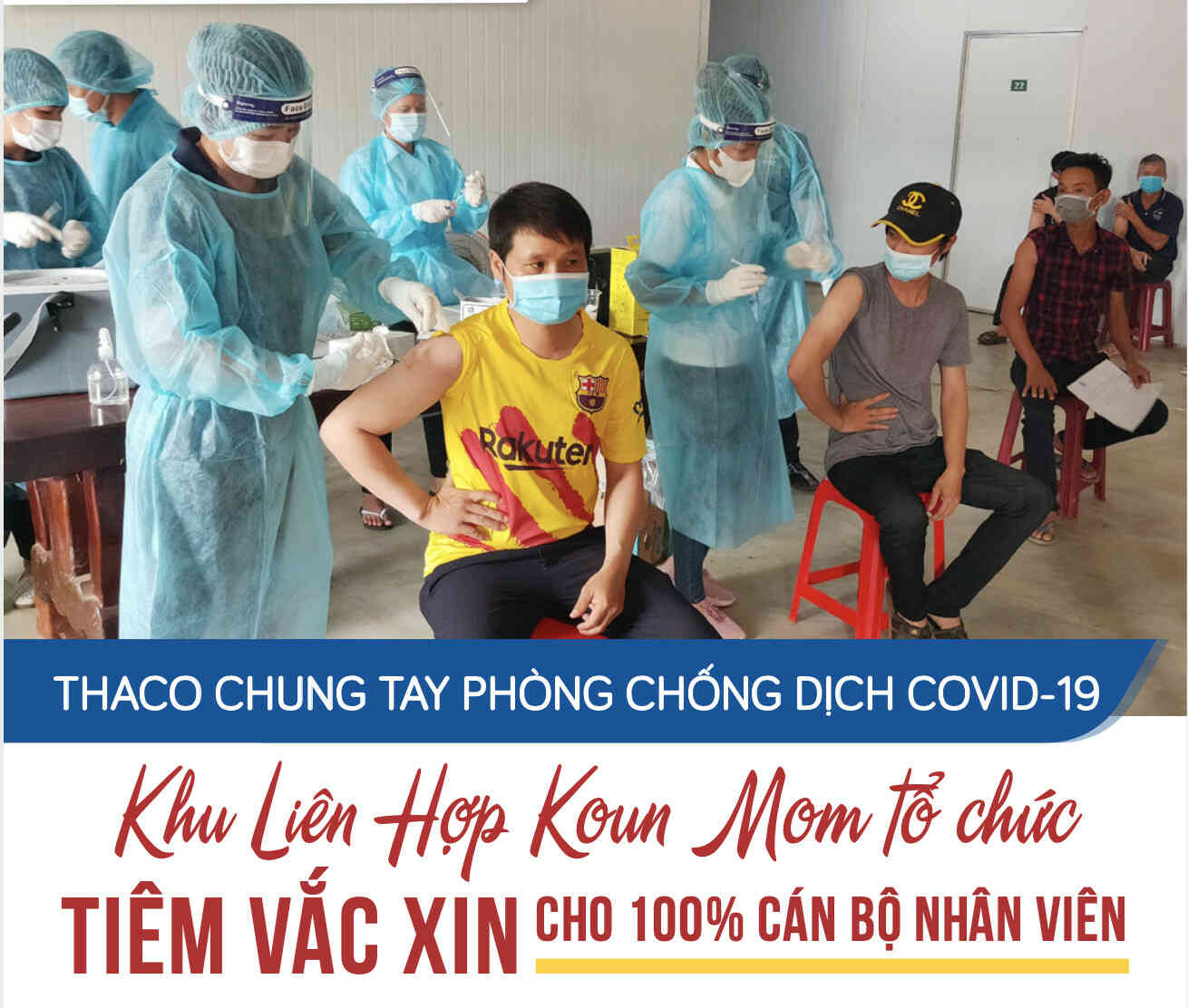 Koun Mom agricultural complex organizes vaccination for 100% of employees