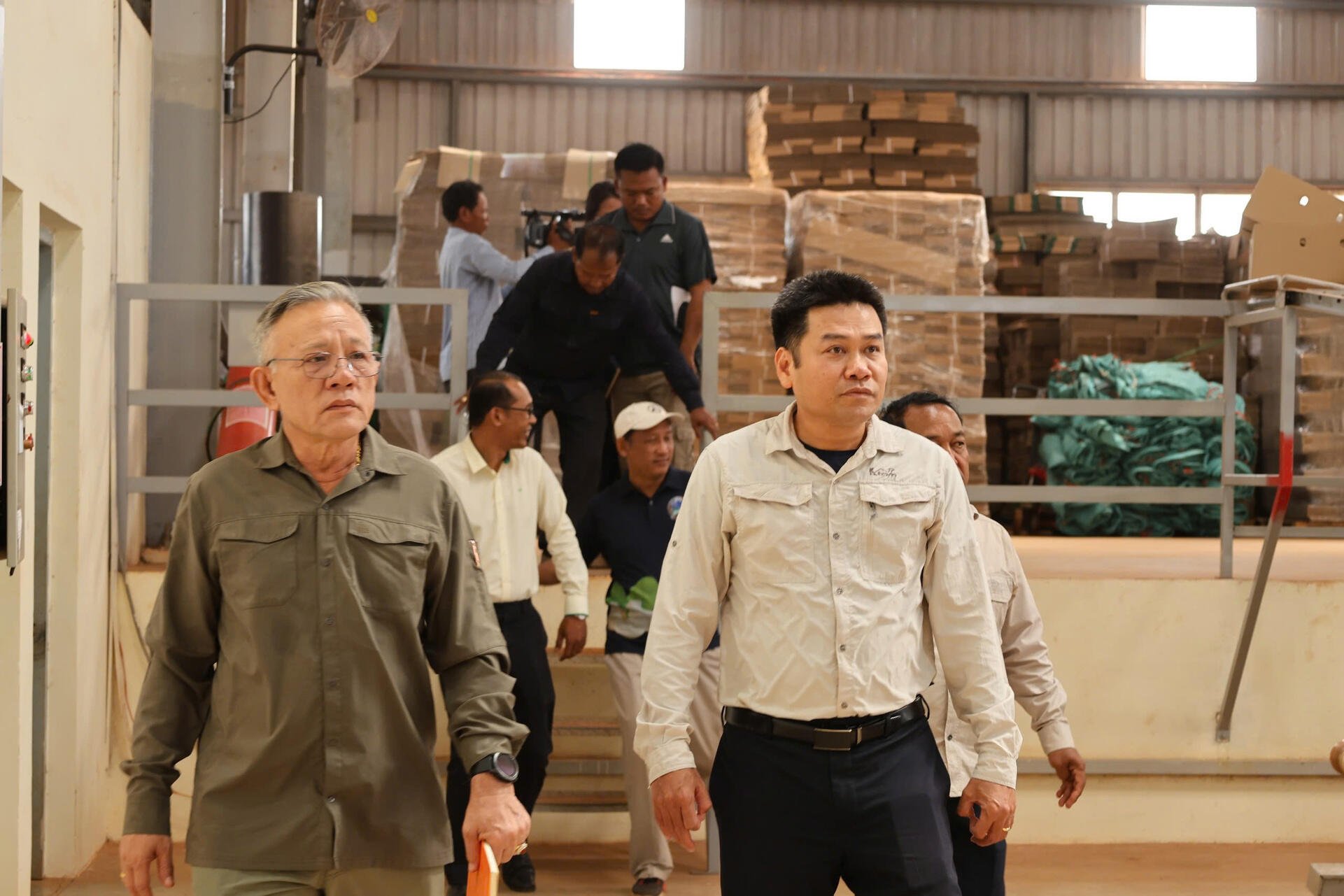 Cambodia's Ministry of Agriculture, Forestry, and Fisheries delegation visits Koun Mom complex