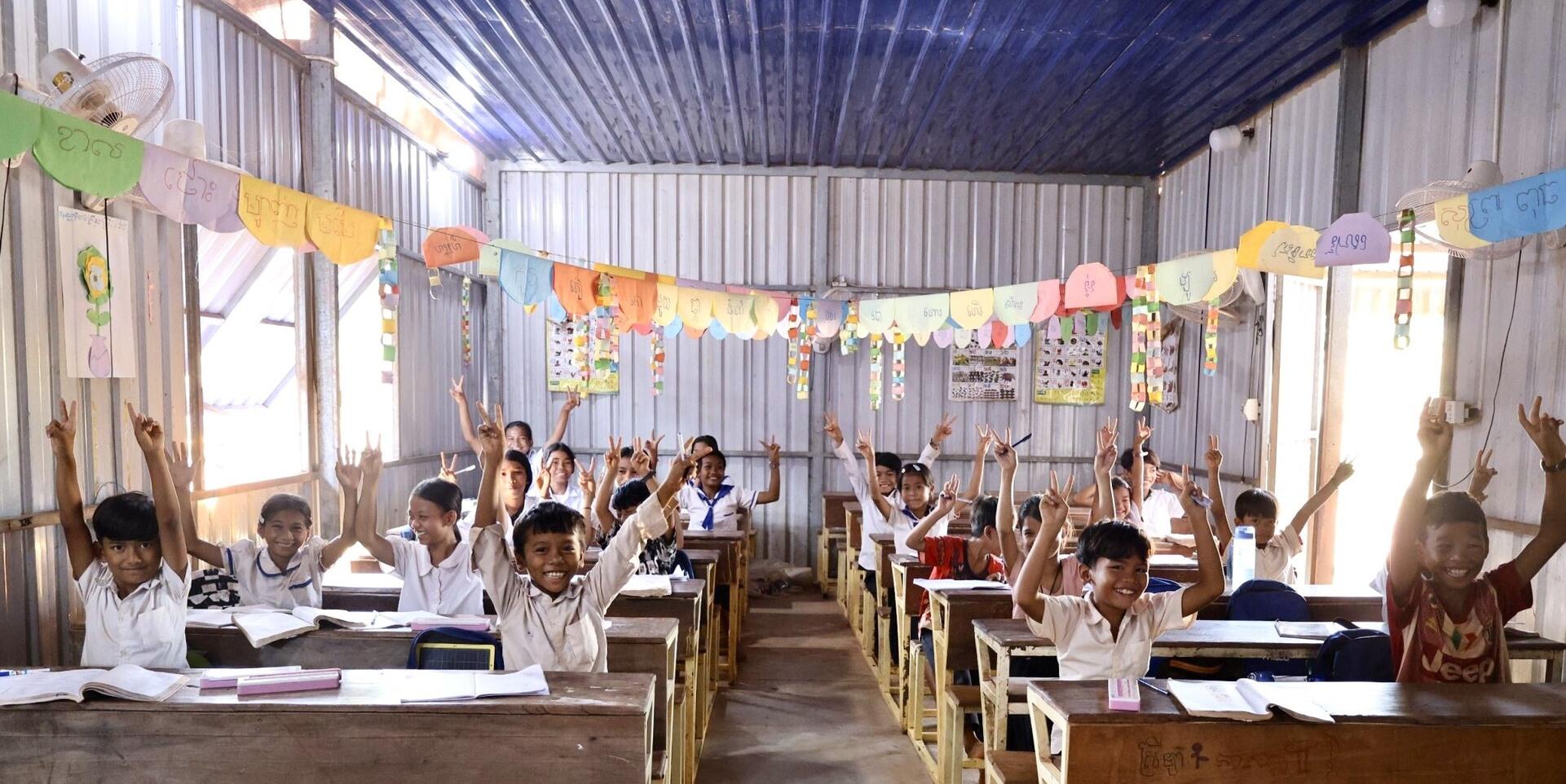 Koun Mom provides free education for Cambodian workers' children