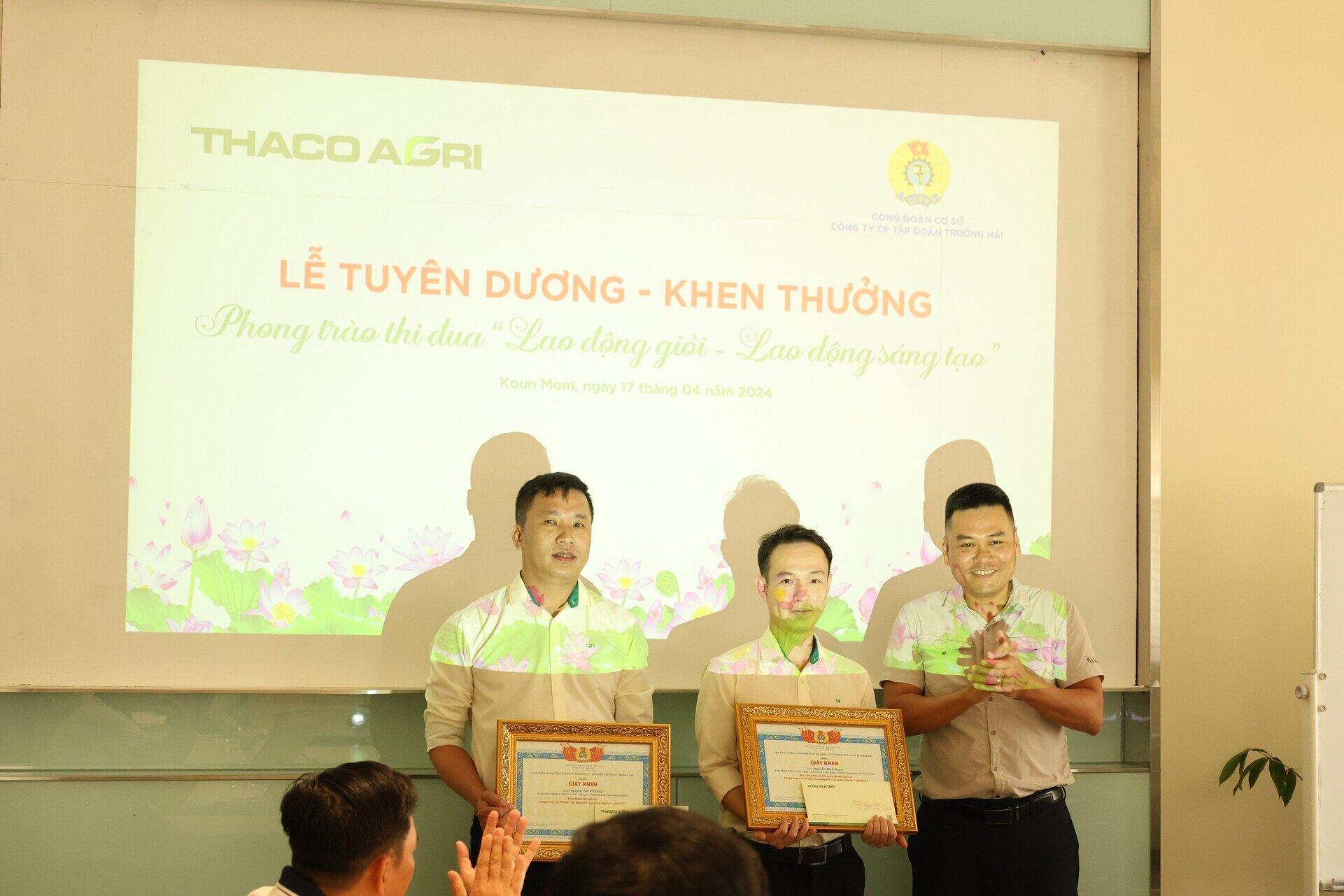 Hai cá nhân tại KLH Koun Mom đạt thành tích “Lao động giỏi-Lao động sáng tạo”