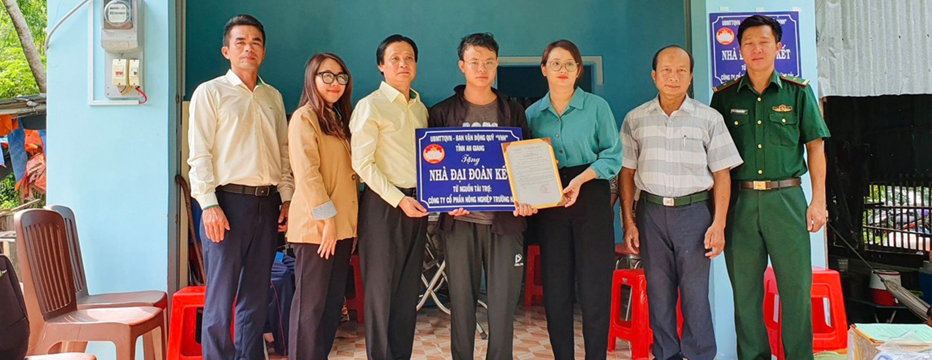 THACO AGRI donates 3 Great Unity Houses in An Giang province