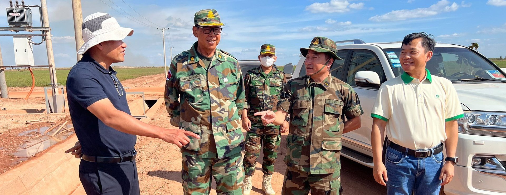 General Director of the Cambodian Defence Ministry's Defence Services visits Koun Mom Complex