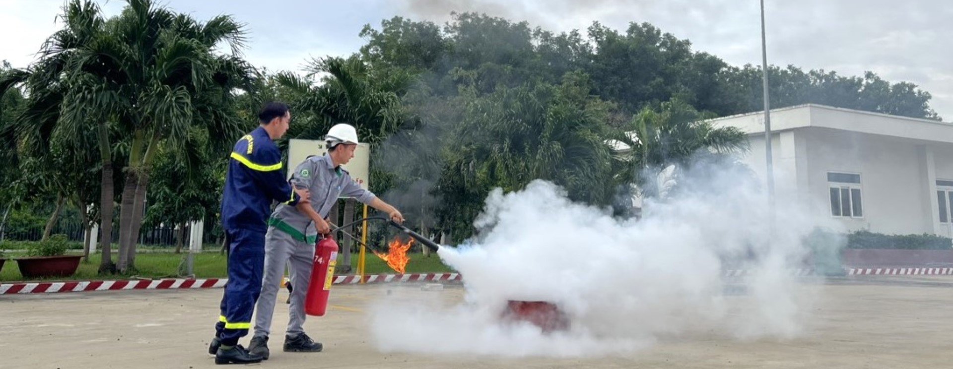 THAGRI Long An diễn tập phòng cháy chữa cháy và cứu nạn cứu hộ