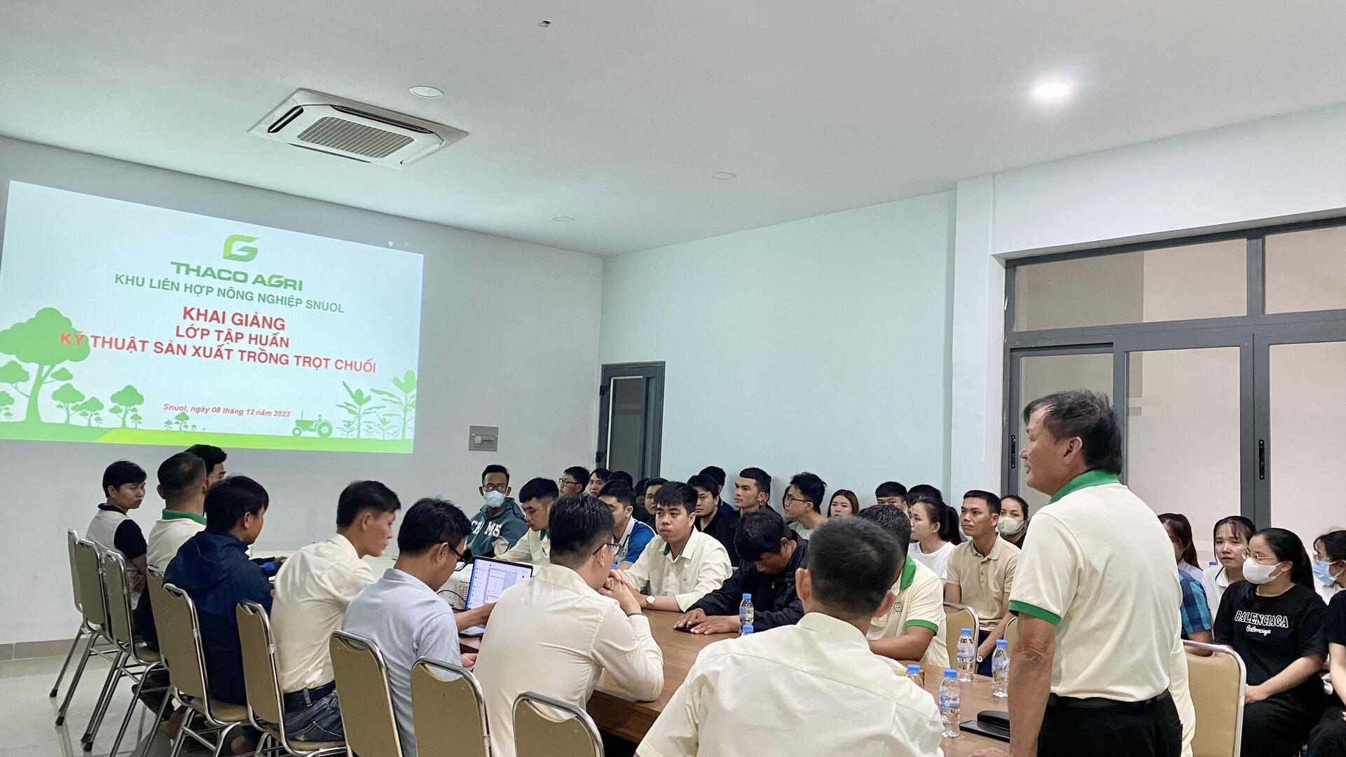 KLH Snuol khai giảng Lớp tập huấn kỹ thuật sản xuất và trồng trọt chuối